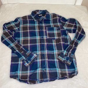 VANS S plaid shirt EUC